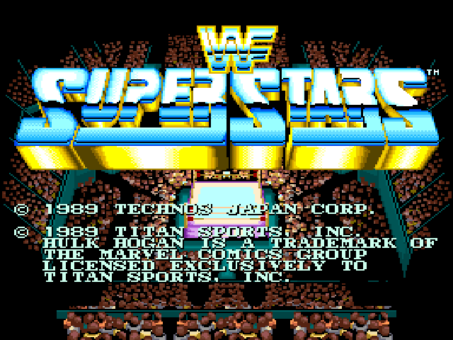 WWF Superstars (Japan) Title Screen